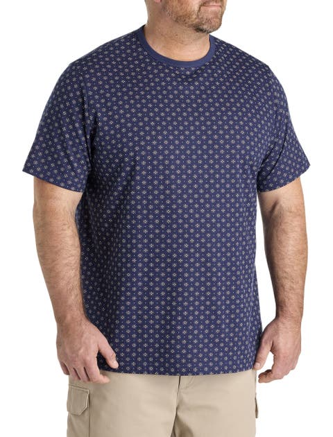 Big & Tall Moisture-Wicking Star Print T-Shirt