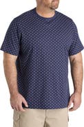 Harbor Bay by DXL Big & Tall Moisture-Wicking Star Print T-Shirt