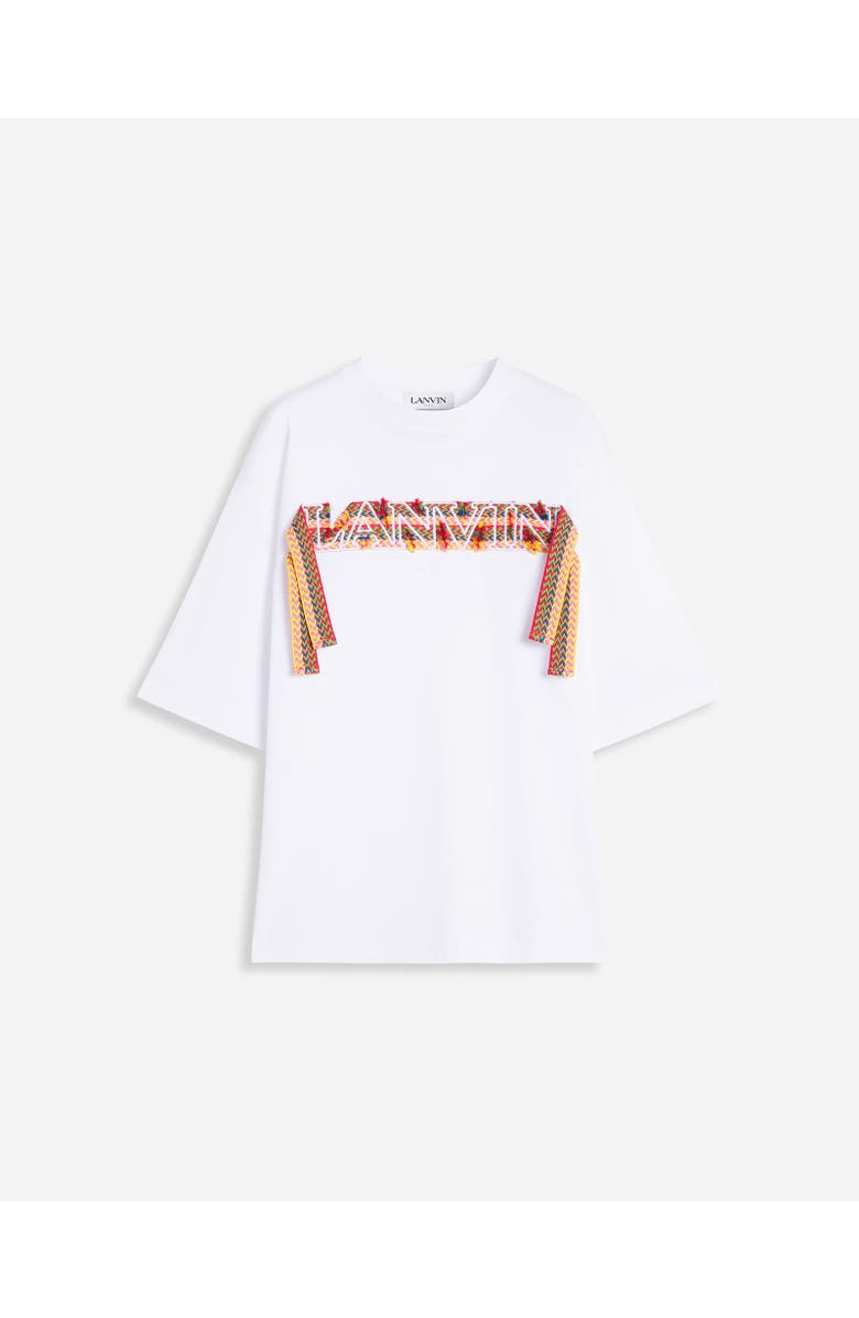 Lanvin CURB LACE LANVIN OVERSIZED T-SHIRT, Alternate, color,
