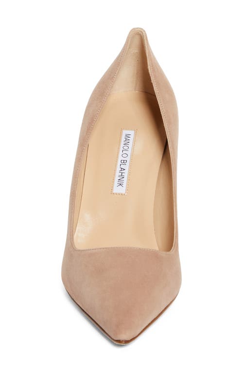 Manolo Blahnik Bb Pointed Toe Pump In Beige