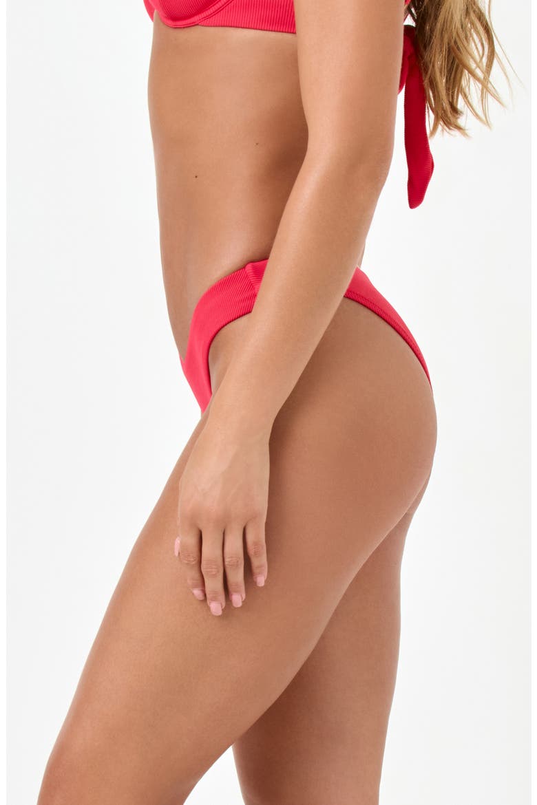 Ribbed Rocky Classic Bikini Bottoms, Alternate, color, POUT