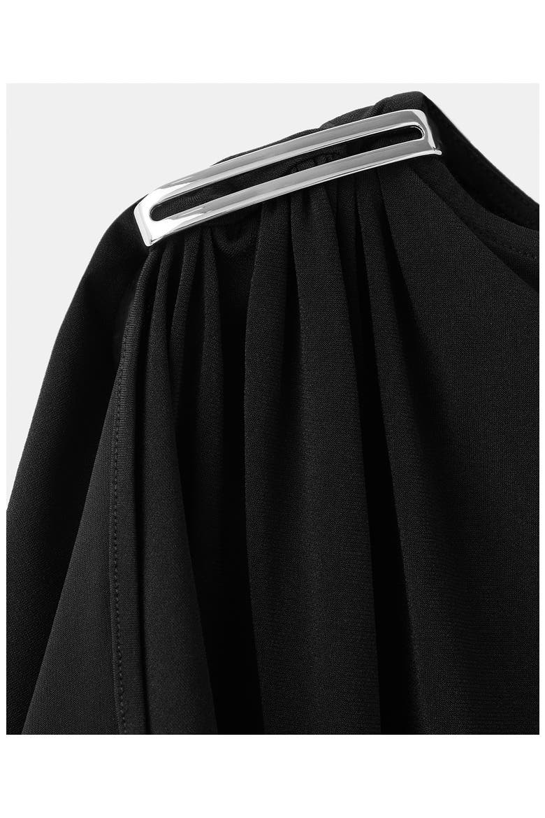 Metal Detail T-Shirt, Alternate, color, BLACK