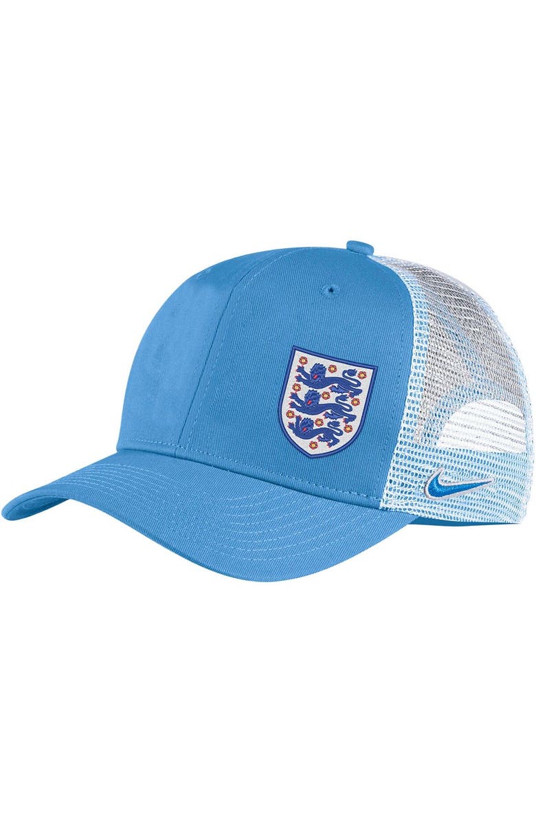 Nike Men's Nike Blue England National Team Classic99 Trucker Snapback Hat, Main, color, 