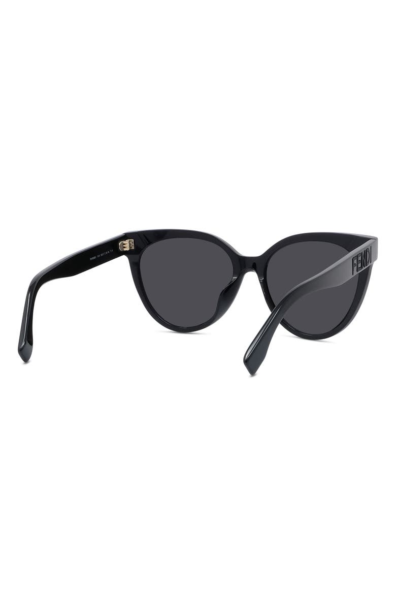 Fendi 'Fendi Lettering 56mm Cat Eye Sunglasses, Alternate, color,