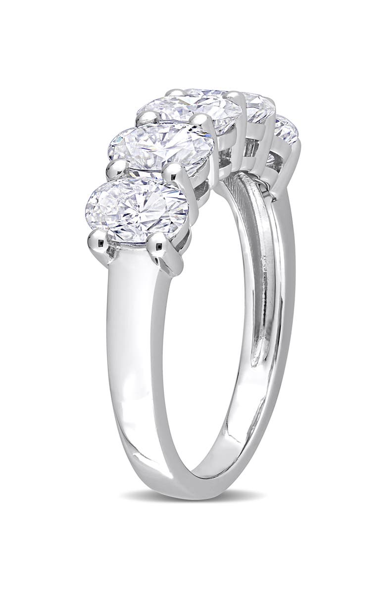 DELMAR Oval Cut Lab Created Moissanite ring, Alternate, color, White