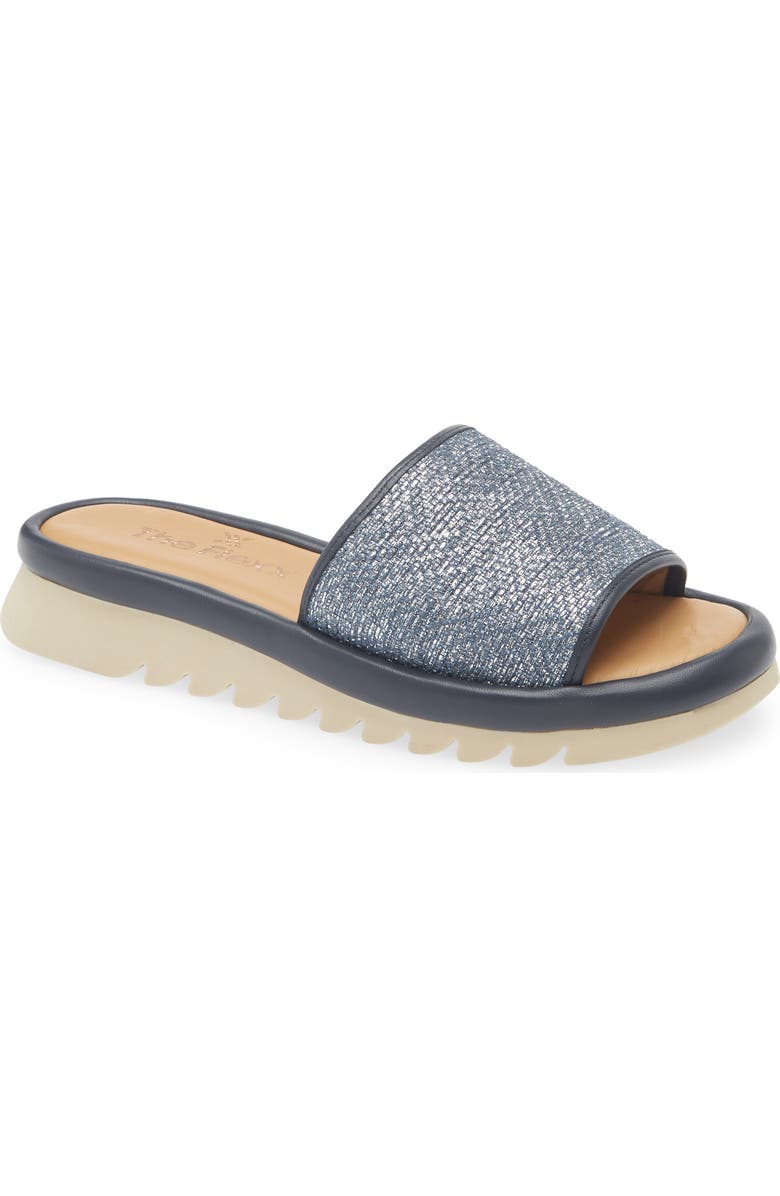The FLEXX Wilma Slide Sandal, Main, color, Navy/ Navy Holly/ Nappa