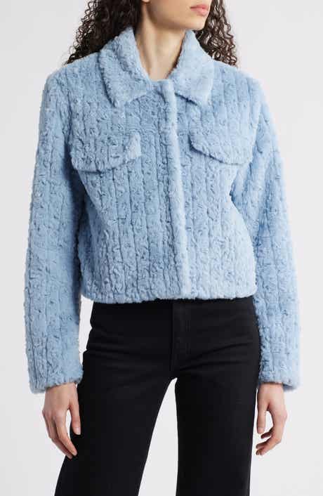 Bernardo Faux Shearling Crop Jacket