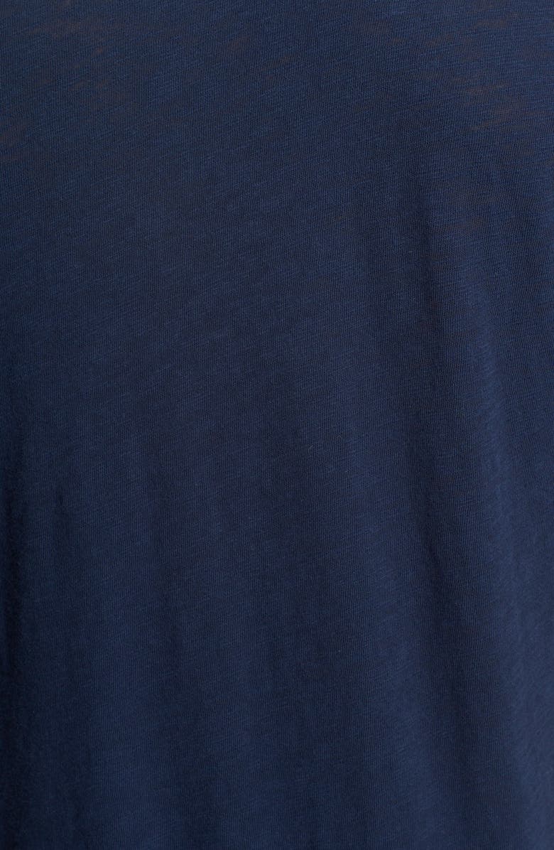 ATM Anthony Thomas Melillo Raw Edge Henley, Alternate, color, Navy