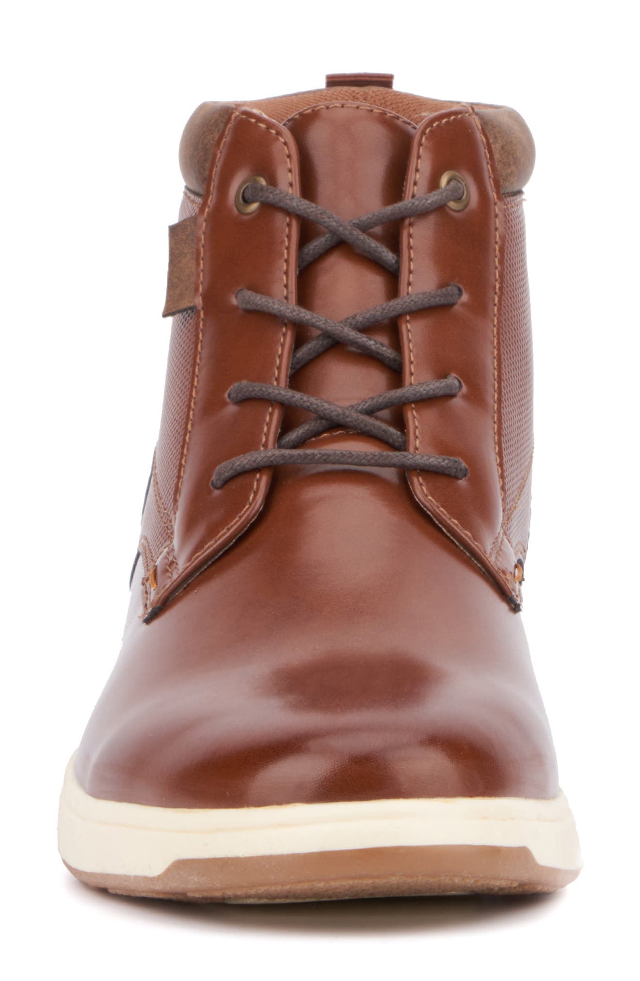 NEW YORK AND COMPANY Darren High Top Sneaker, Alternate, color, Cognac