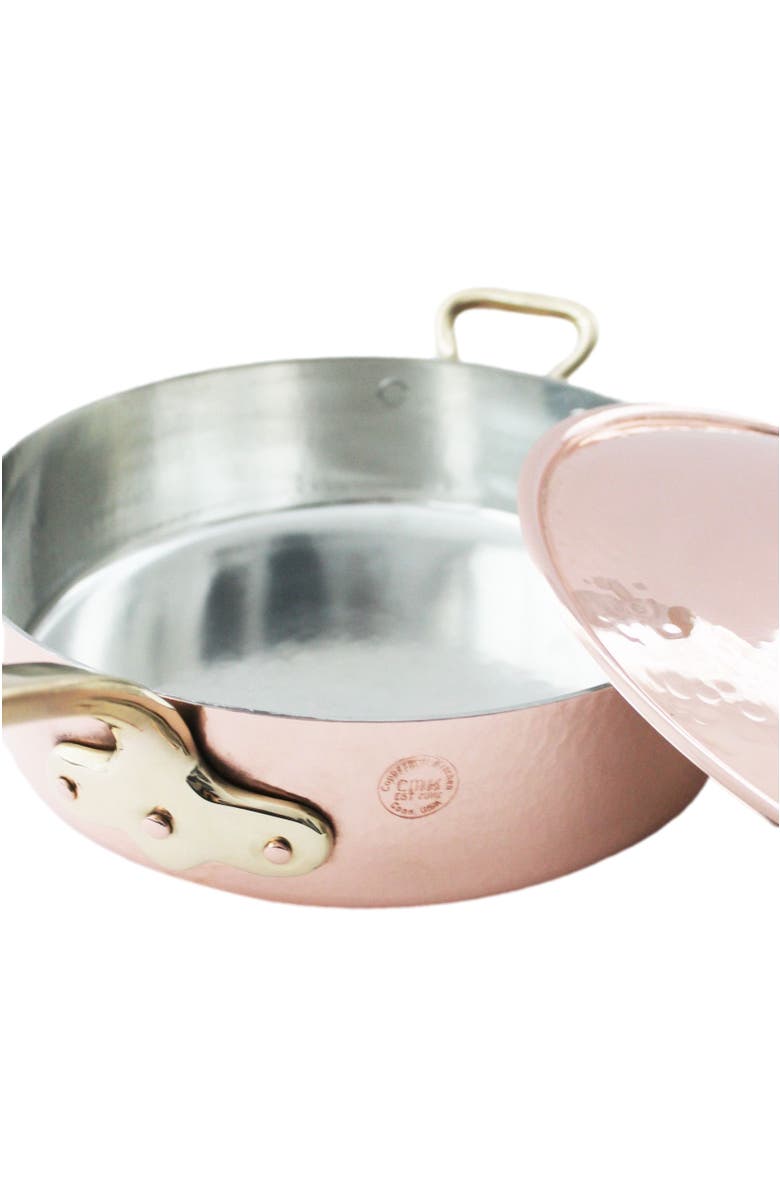 Coppermill Kitchen Vintage Inspired Copper Large Sauté Pan, Alternate, color, Copper