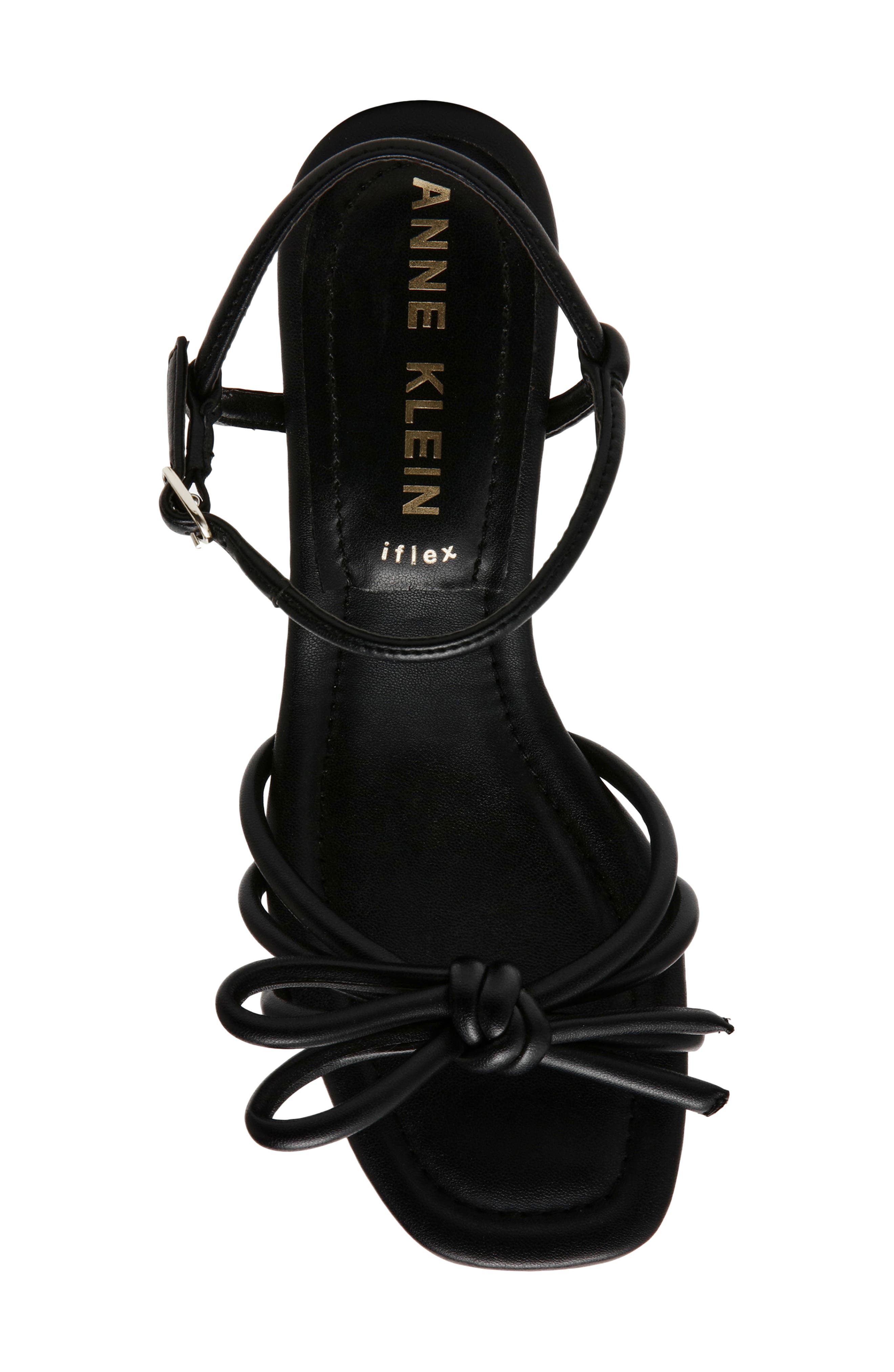 Anne Klein Strappy Sandal, Alternate, color, Black