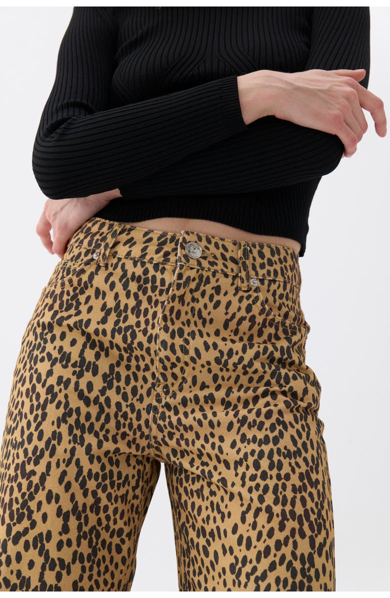 Nocturne Leopard Print Jeans, Alternate, color, 