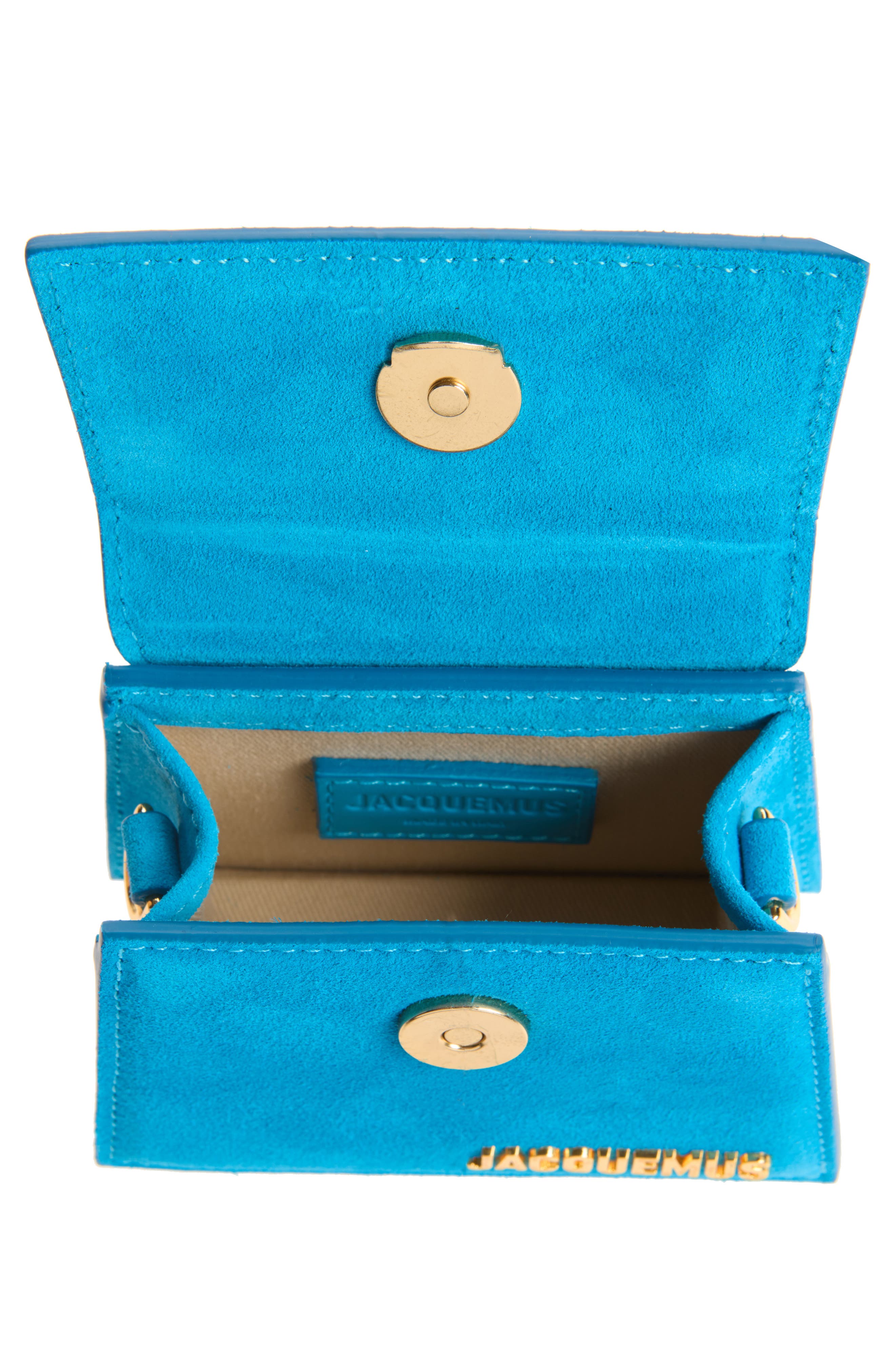 Le Chiquito Leather Top Handle Bag, Alternate, color, MEDIUM BLUE 342
