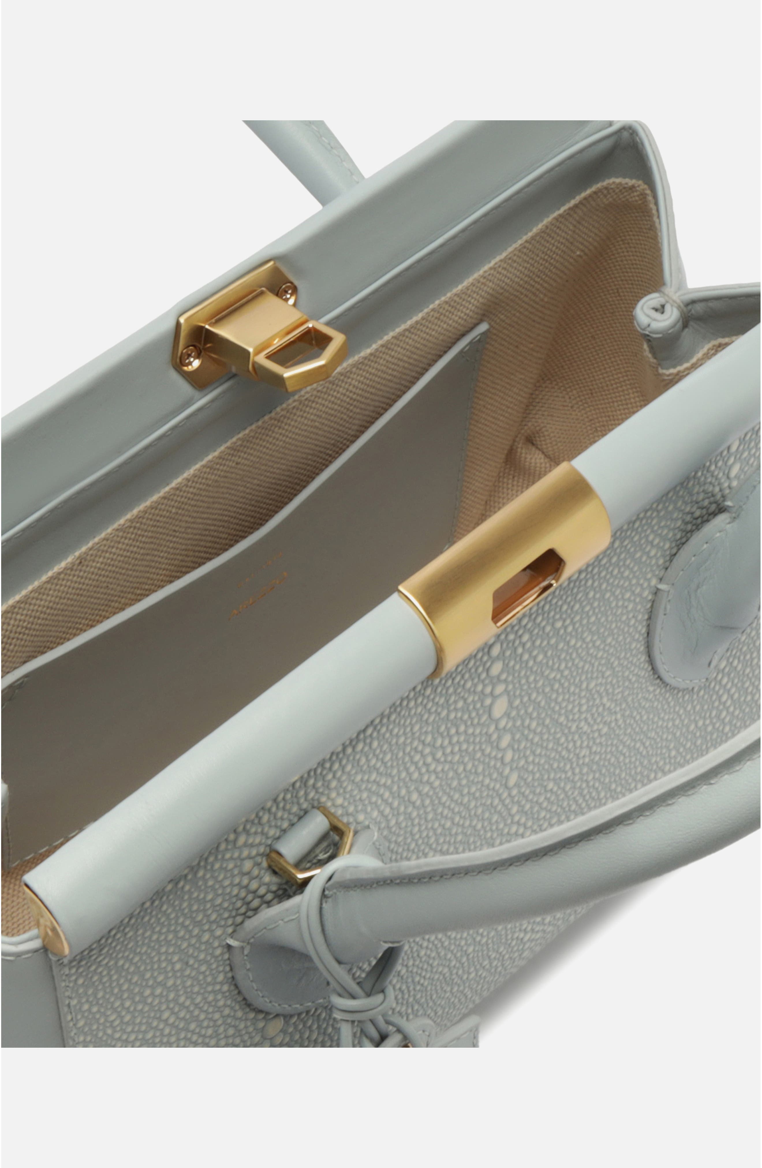 Medium Morgan Leather Tote, Alternate, color, GLACIER BLUE