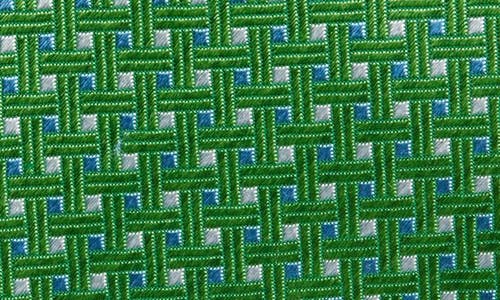 David Donahue Silk Jacquard Tie In Grass
