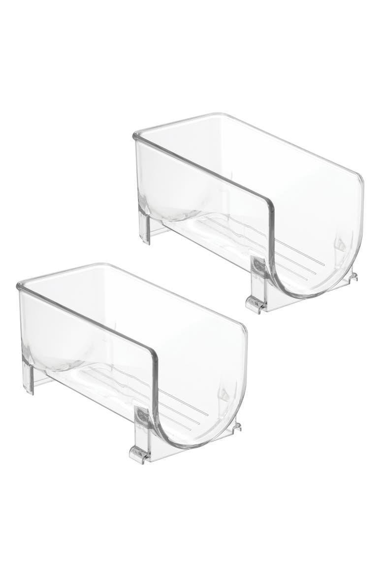 Stackable Holder for Water or Wine Bottles, Set of 2, Clear, Main, color, Clear
