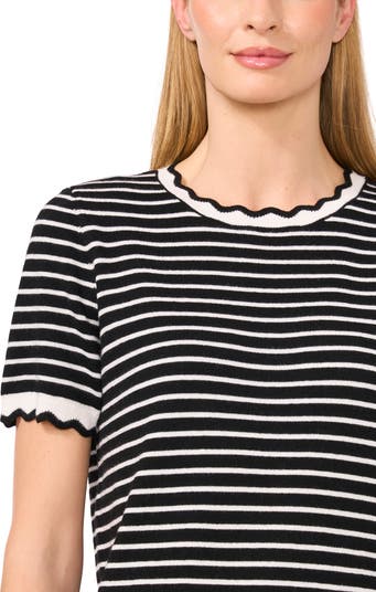 Scallop Neck Sweater