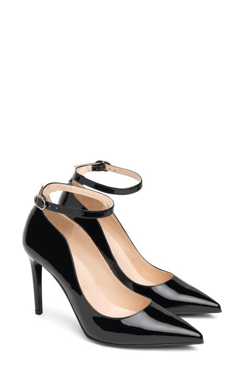 Ankle Strap Pointed Toe Pump (Women)