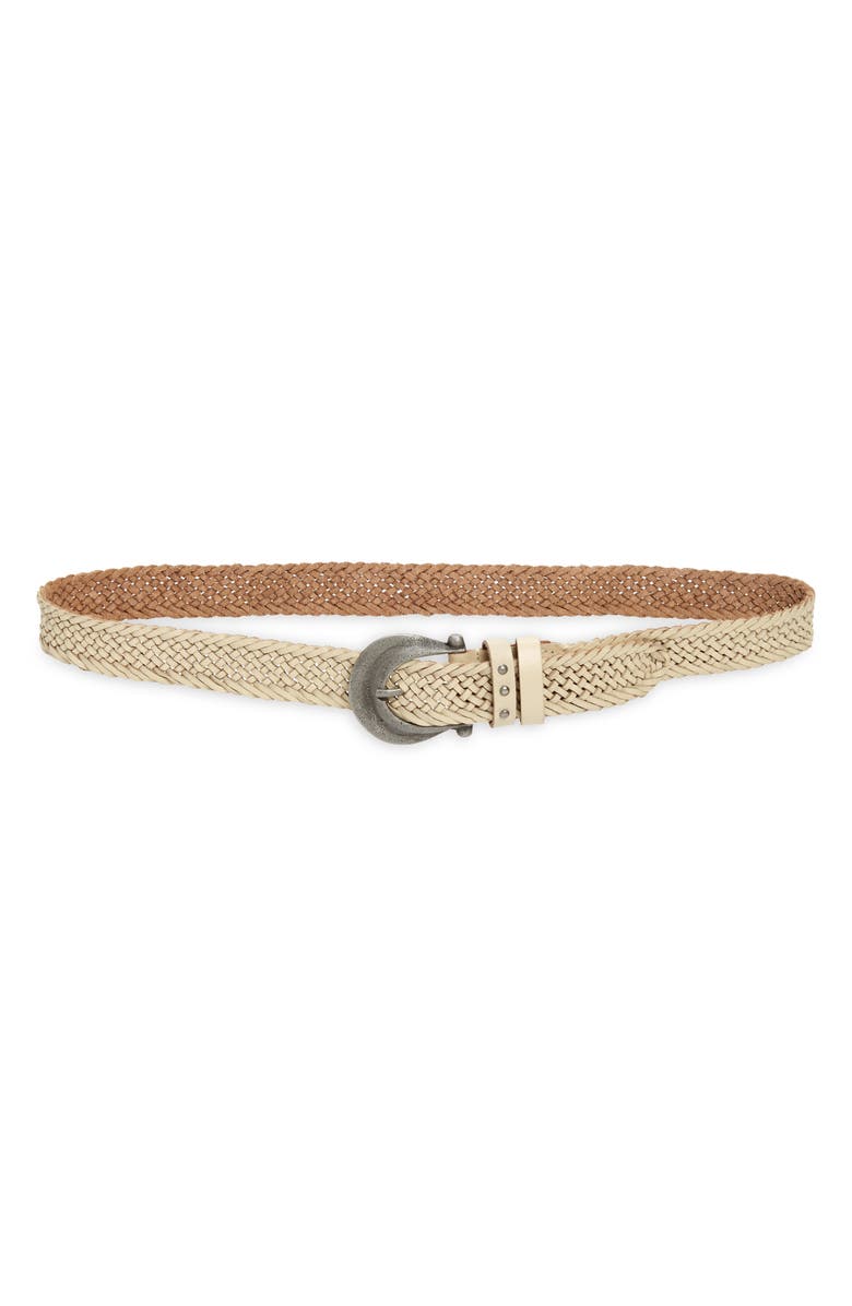 Free People We the Free Brix Woven Leather Belt, Main, color, 