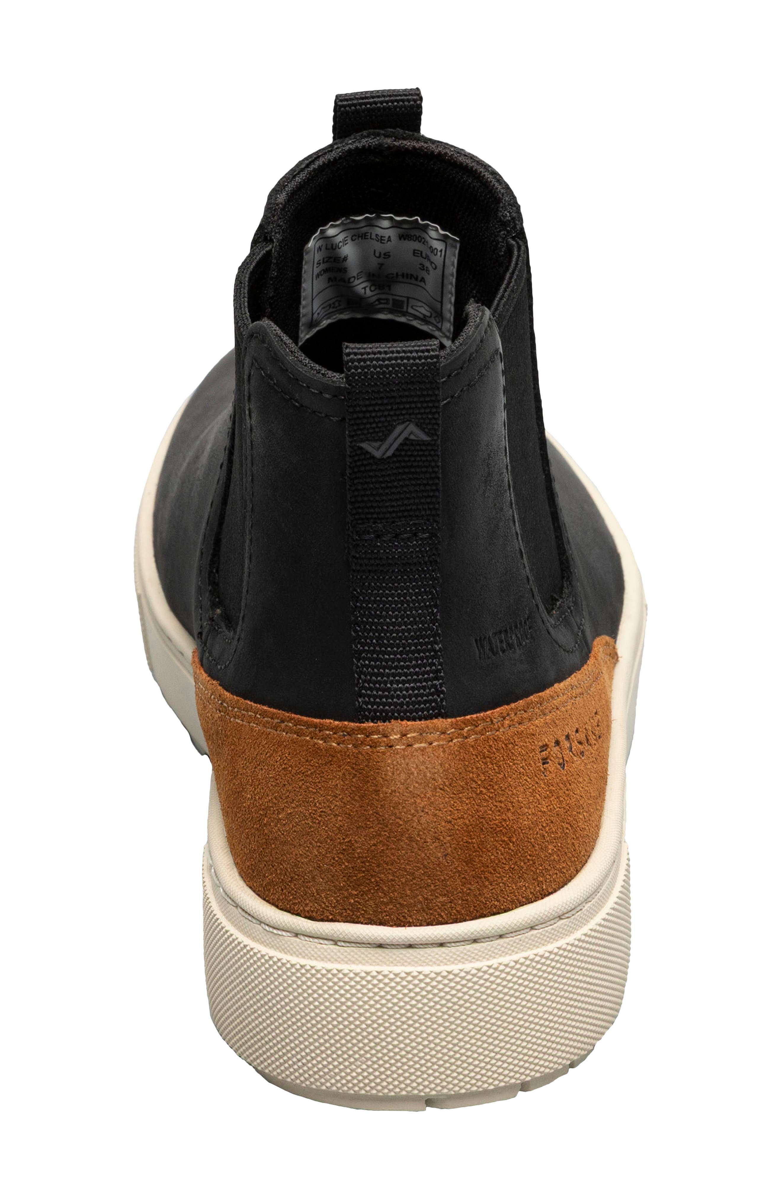 Forsake Lucie Waterproof Chelsea Boot, Alternate, color, Black