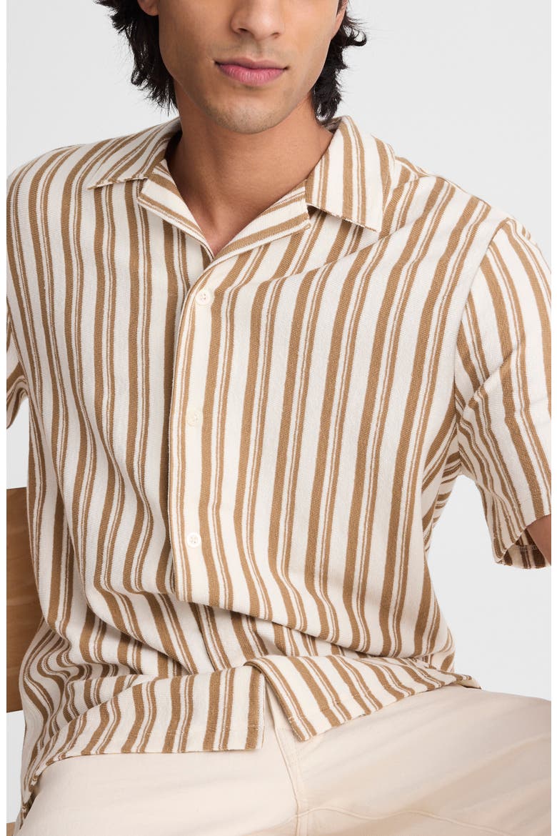 Seaport Terry Camp Shirt, Alternate, color, STRIPE MAPLE SEED
