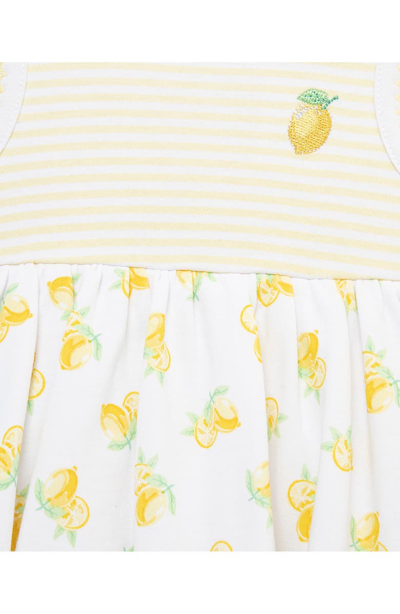 Little Me Lemon Skirted Bodysuit & Hat Set, Alternate, color, Yellow