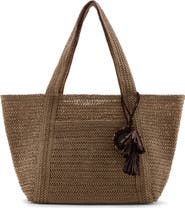 MANGO Natural Fiber Tote