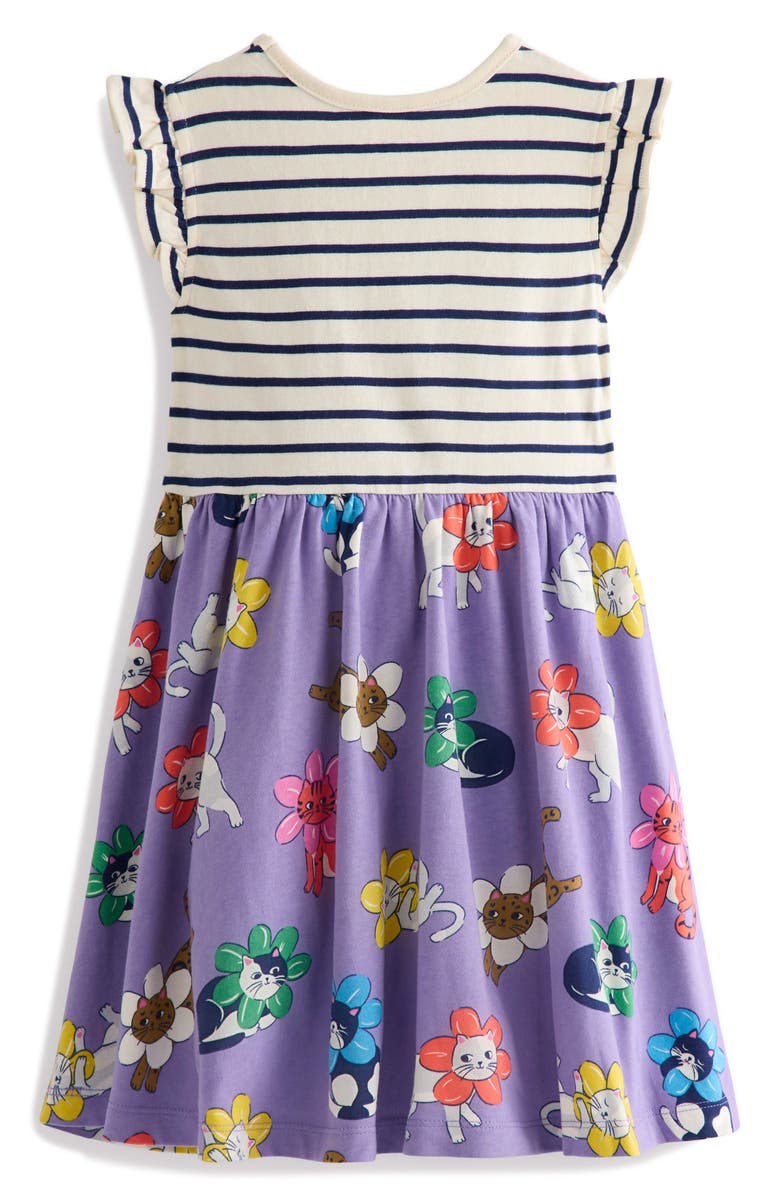 Mini Boden Kids' Mix Print Cotton Jersey Dress, Alternate, color,