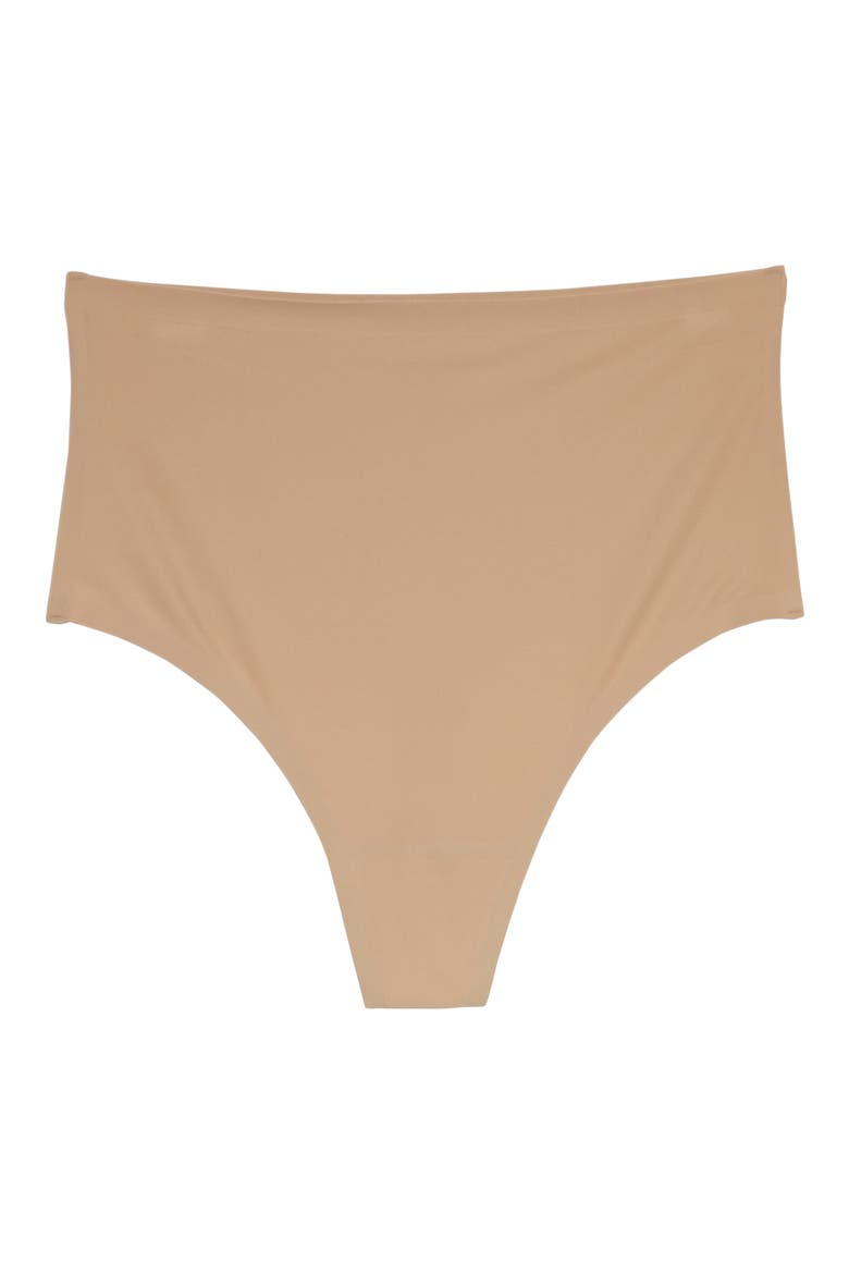Soft Stretch Seamless Retro Thong, Alternate, color, ULTRA NUDE