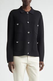Lafayette 148 New York Matte Crepe Shirt Jacket