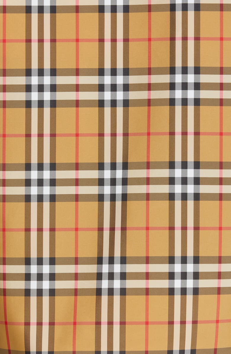 Burberry Winchester Vintage Check Hooded Rain Jacket, Alternate, color, 