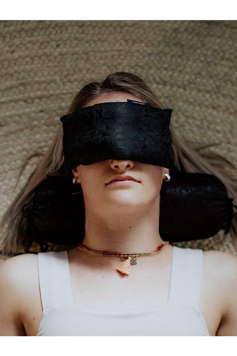 Silk Eye Pillow, Alternate, color, Black