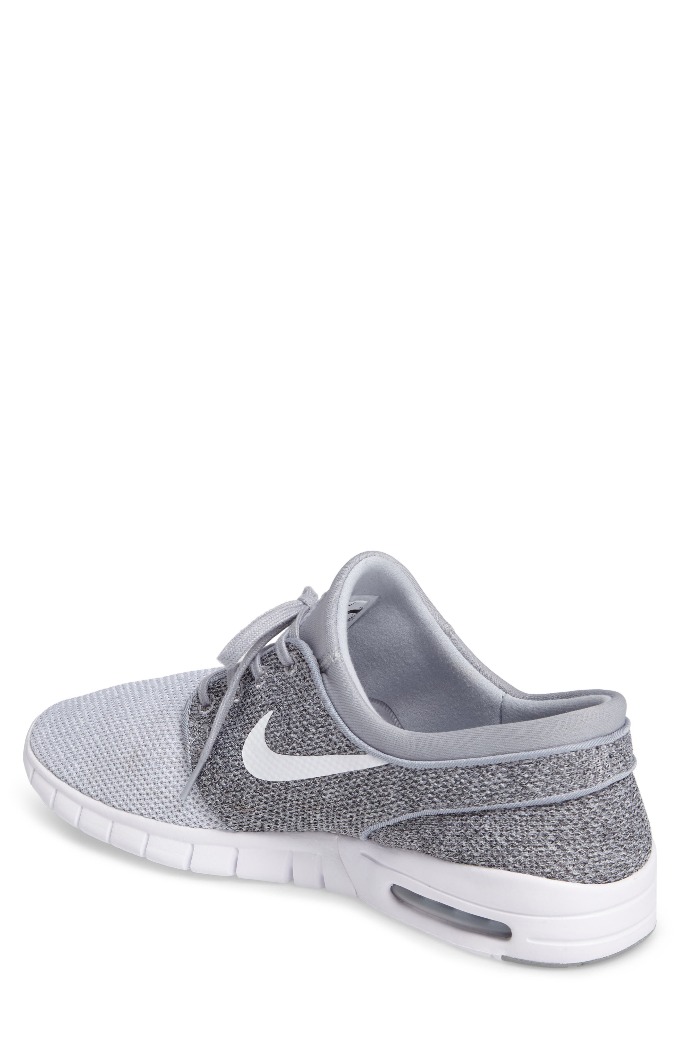 'Stefan Janoski - Max SB' Skate Shoe, Alternate, color, GREY/ WHITE/ PLATINUM