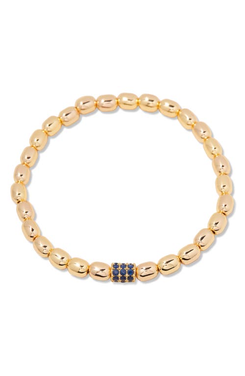 Brook & York Brook And York Brei Birthstone Beaded Stretch Bracelet In Gold September