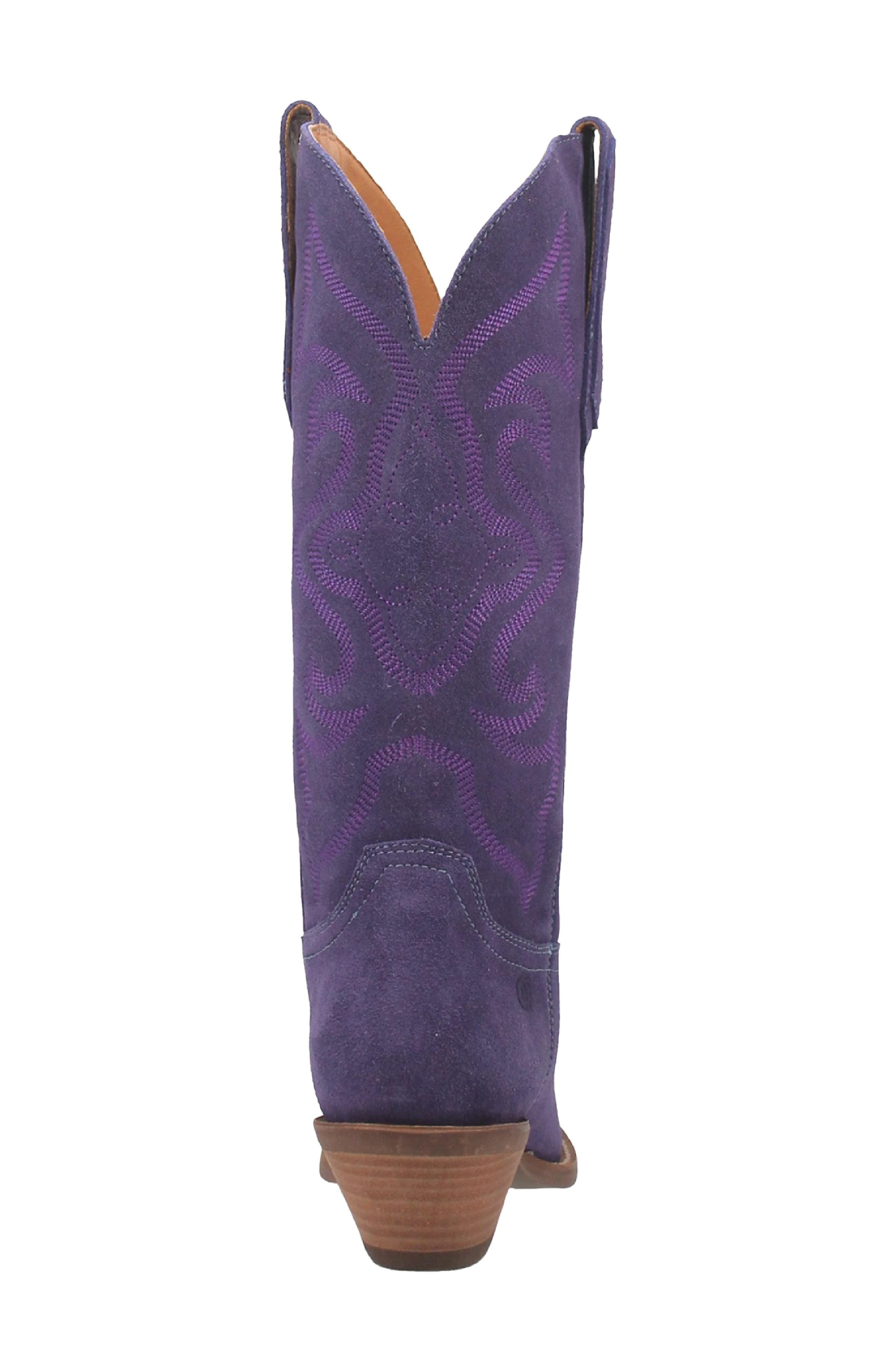 Out West Cowboy Boot, Alternate, color, PLUM