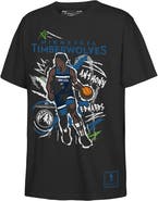 Mitchell & Ness Youth Mitchell & Ness Anthony Edwards Black Minnesota Timberwolves Chalked Up Player T-Shirt