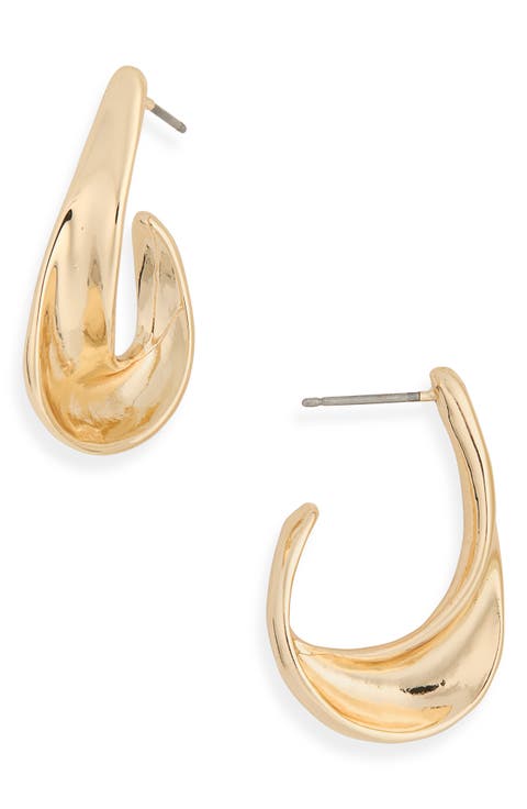 J-Hoop Earrings