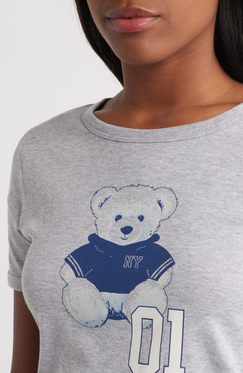 Vinyl Icons Teddy Bear 01 Graphic T-shirt In Gray