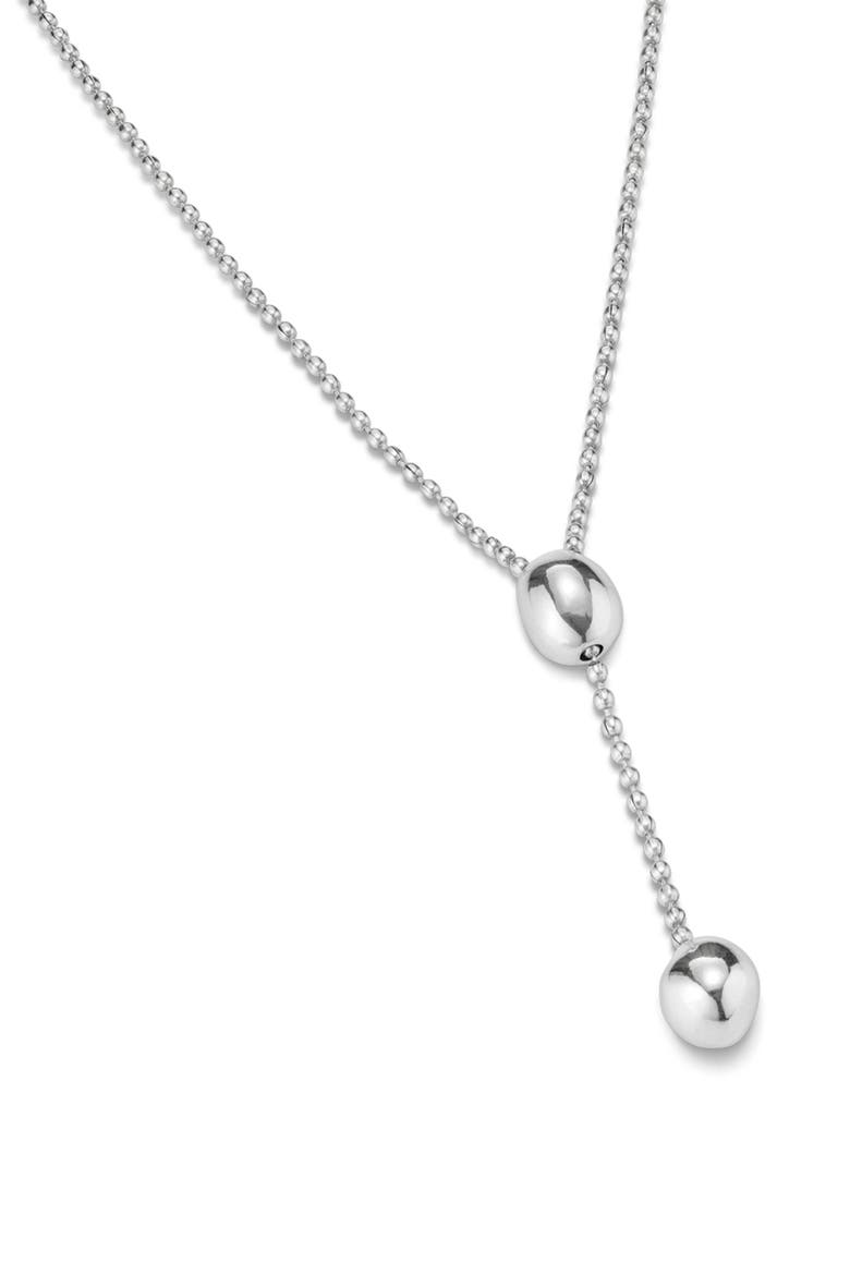 Drop Chain Necklace, Alternate, color, Silver