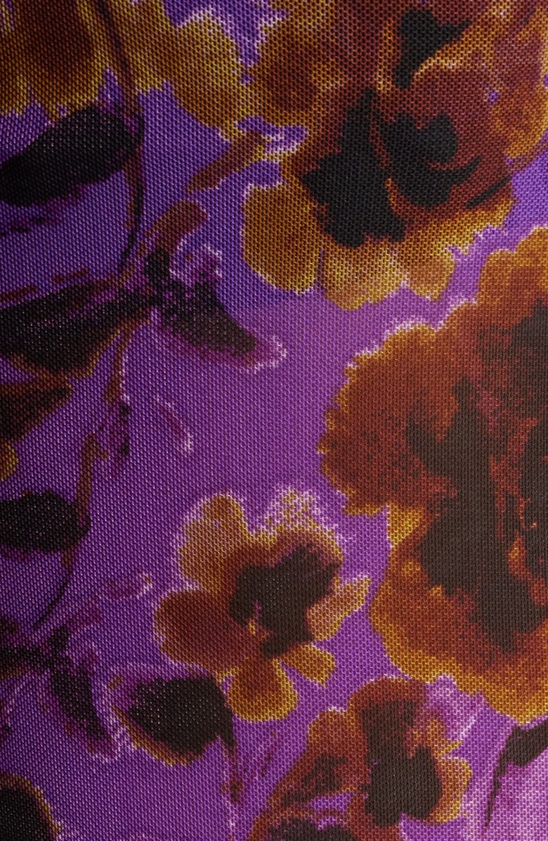 AFRM Julien Tie Neck Top, Alternate, color, Violet Haze Floral