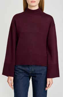 WAYF Addison Mock Neck Sweater