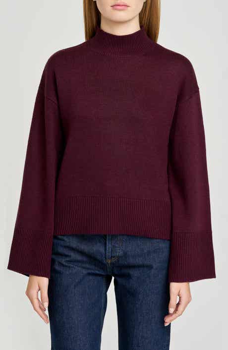 WAYF Addison Mock Neck Sweater