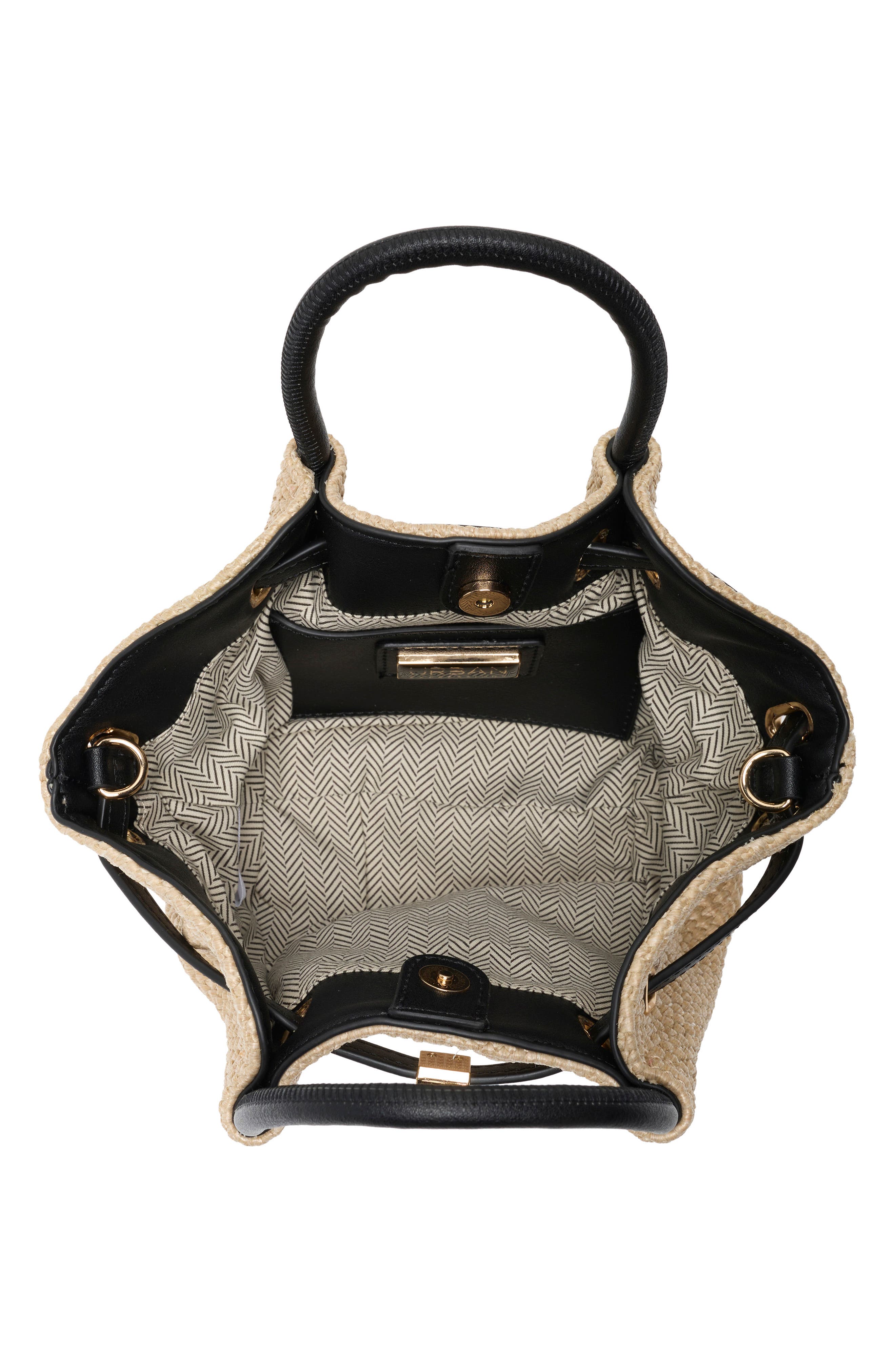 Straw Crossbody Bag, Alternate, color, NATURAL BLACK