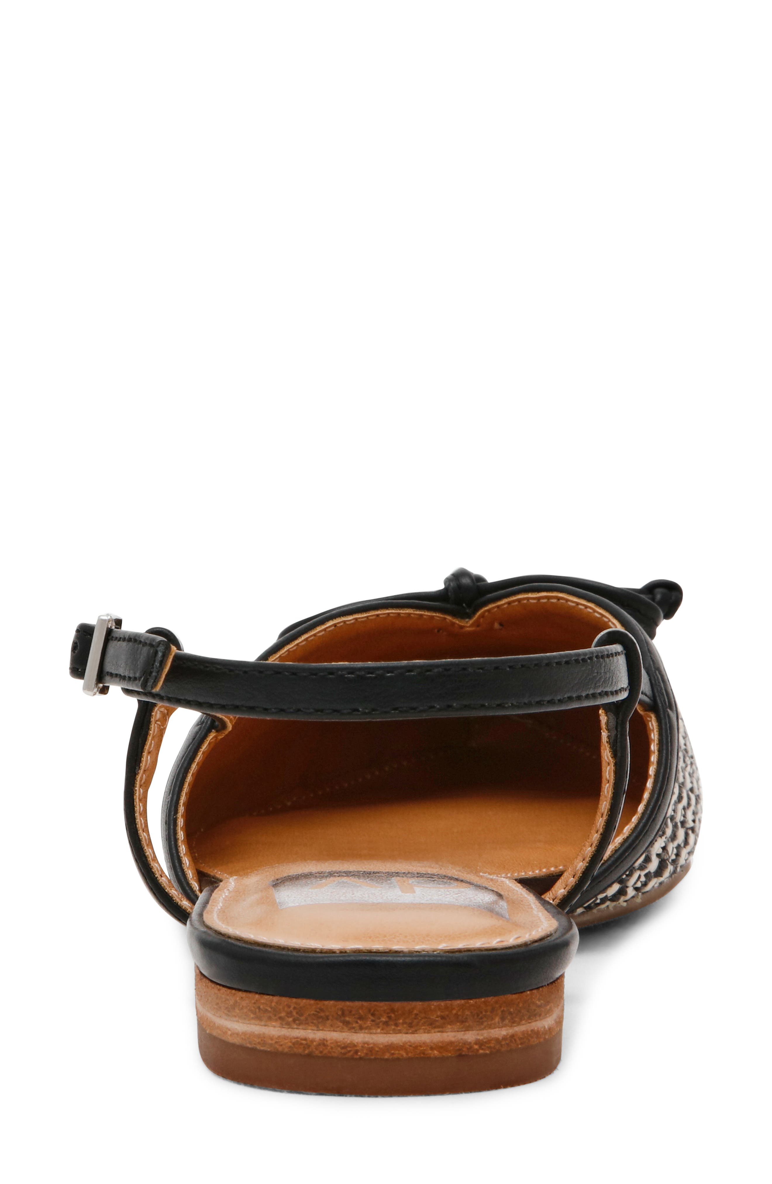 DV by Dolce Vita Carsen Slingback Flat, Alternate, color, Black White