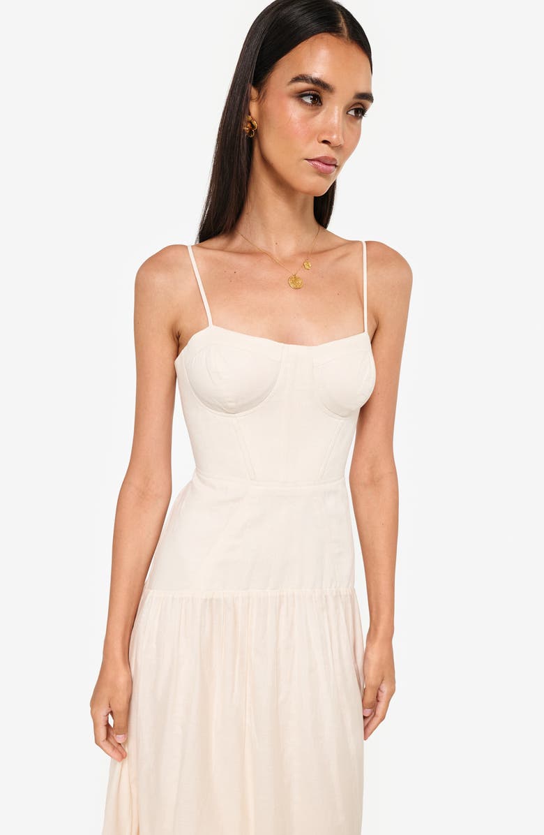 CAMI NYC Palmero Bustier Sleeveless Maxi Dress, Alternate, color, 