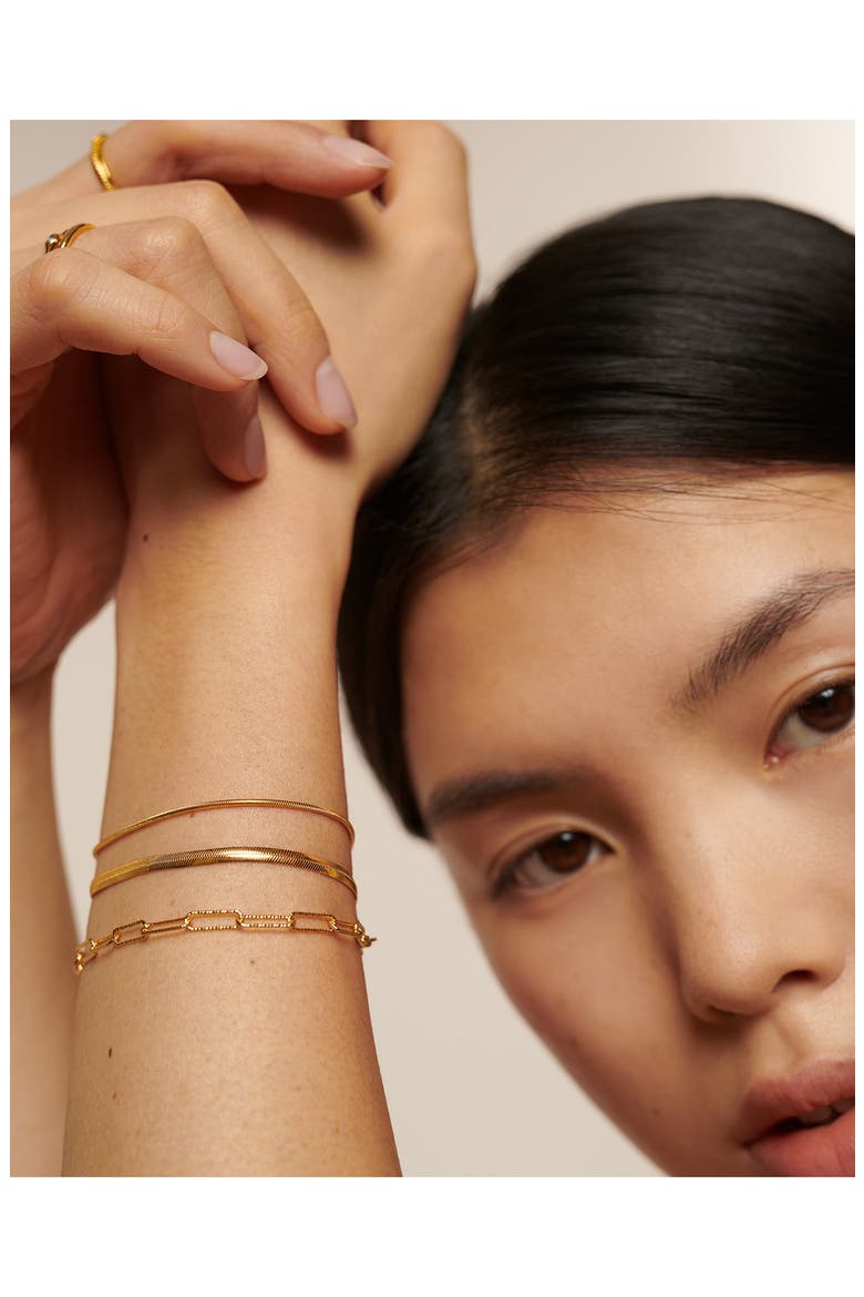Snake Chain Bracelet, Alternate, color, 18CT GOLD VERMEIL