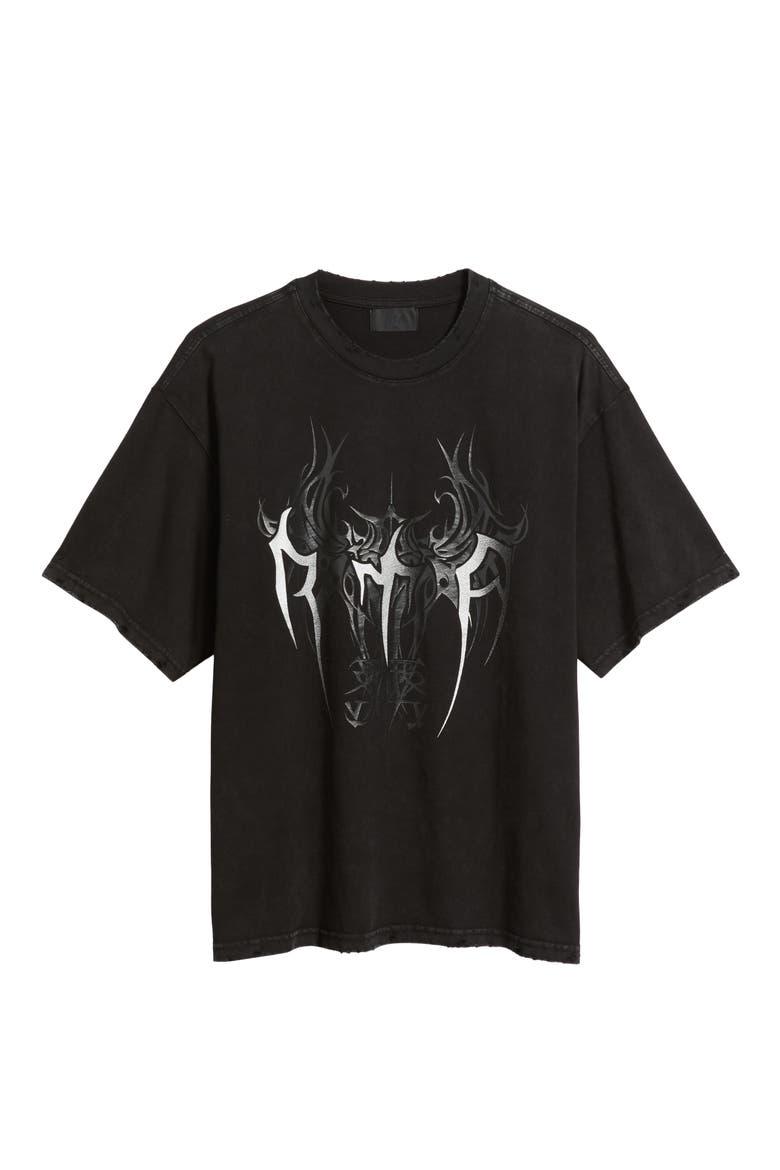 Colin Cyber Sigilism Oversize Graphic T-Shirt, Alternate, color, BLACK CYBER SIGILISM