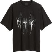 RtA Colin Cyber Sigilism Oversize Graphic T-Shirt