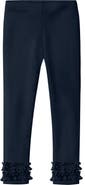 CITY THREADS Girls Soft 100% Cotton Ruffle Leggings