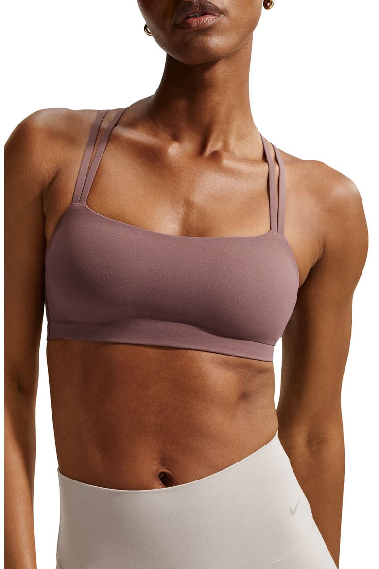 Zenvy Strappy Light-Support Padded Sports Bra, Main, color, TATTOO/ WHITE